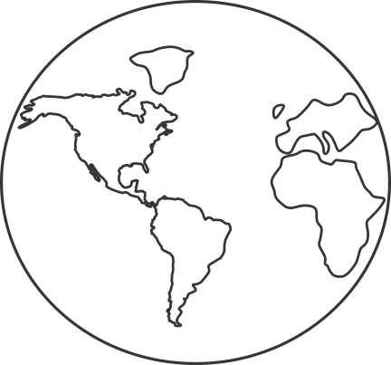 Mapa del mundo para donaciones desde otros países